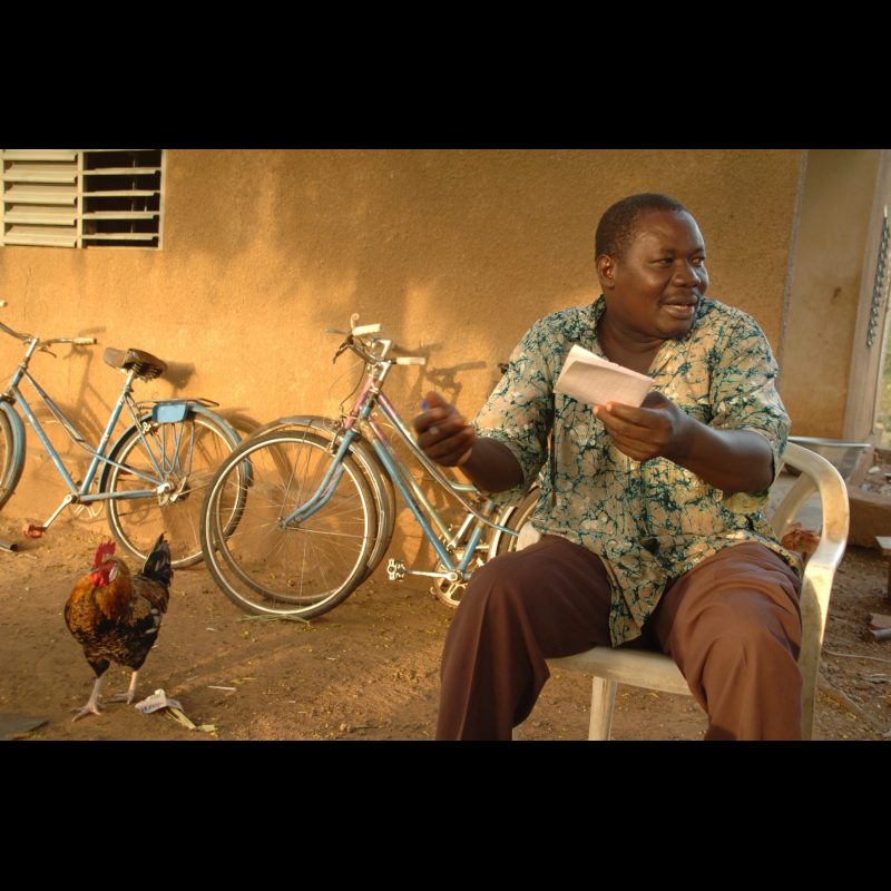 KOUDOUGOU, Burkina Faso — Antoine Zuma, director of the theology school in Koudougou, Burkina Faso, sits outside in the shade. The school plays a key role in training pastors and church leaders to serve communities throughout the region.