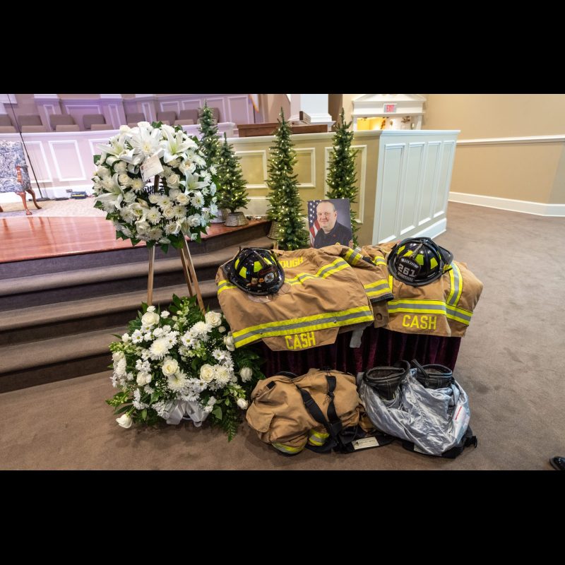 Funeral Service for Line Of Duty Death of Firefighter John Kevin Cash. Service took place at Salem Baptist Church in McDonough, Georgia.