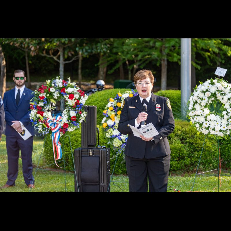Invocation by Chaplain Dorie Griggs of the Roswell Fire Department
In remembrance of those Georgia Officers who gave their lives in the line of duty during the past year.
Honoring Courage, Saluting Sacrifice