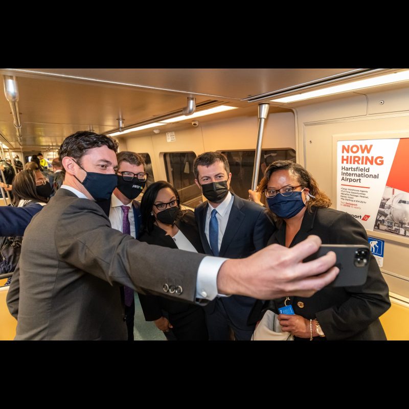 Buttigieg visits Georgia to promote the Administrations scaled-back infrastructure plan